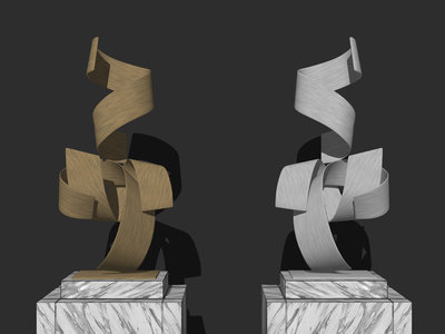 现代抽象雕塑SU模型下载